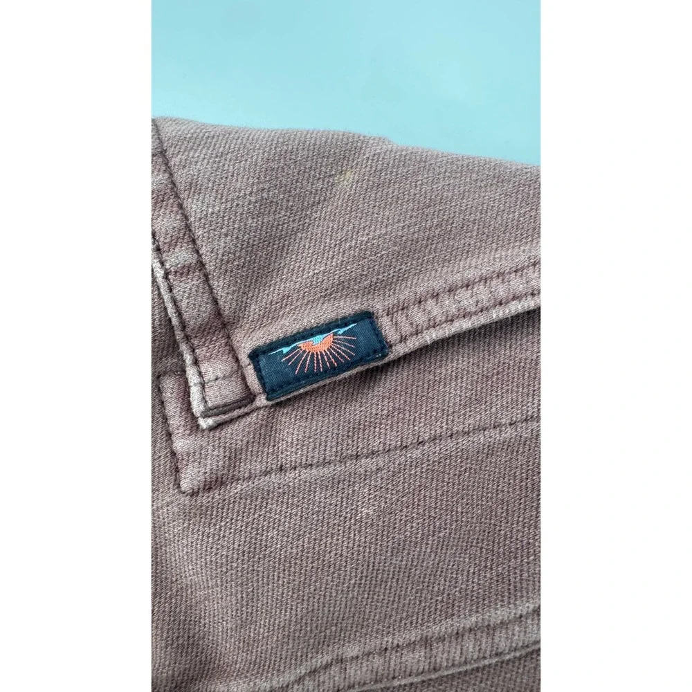 Faherty 5-Pocket Pants Mens 31 Burgundy Slim Straight Casual Coastal